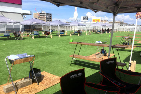トピレックプラザ屋上手ぶらBBQ広場
