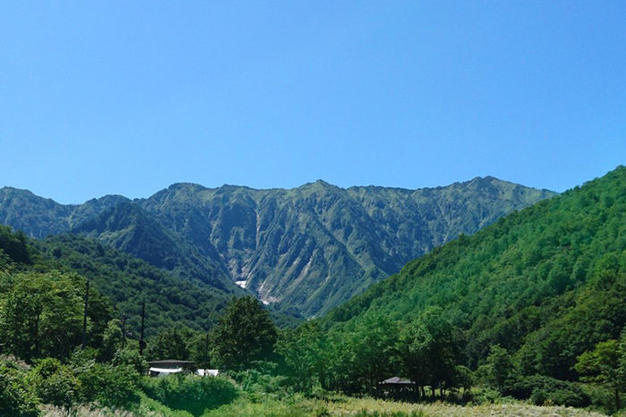 銀山平キャンプ場の景色