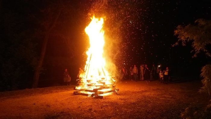 駒ヶ根キャンプセンターでのキャンプファイヤー