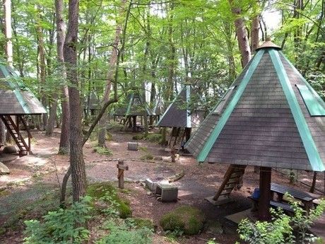 駒ヶ根キャンプセンターのツリーハウス
