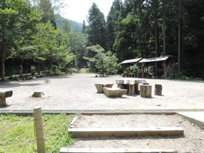 日影沢キャンプ場のサイトの様子