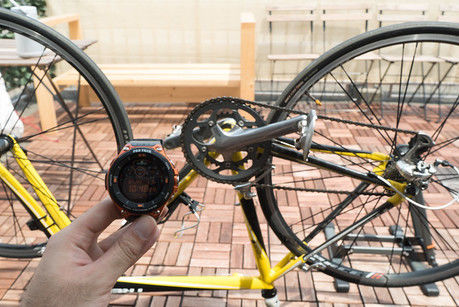 プロトレックスマートと自転車
