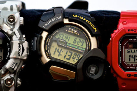 G-SHOCKが3つ並んだ様子