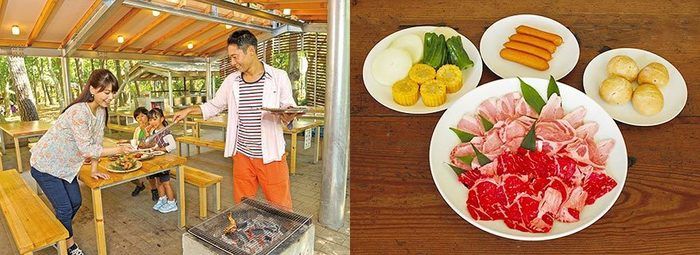 清水公園キャンプ場のバーベキューセット