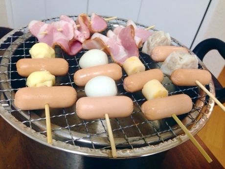 スモークチーズの串