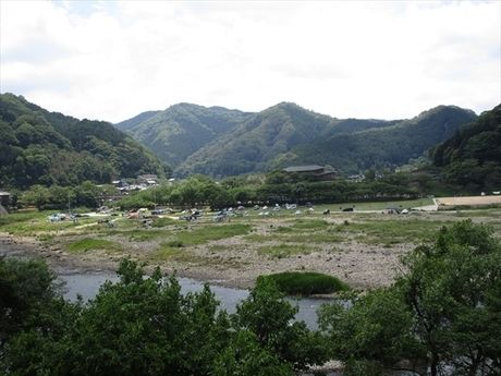 笠置キャンプ場の全体