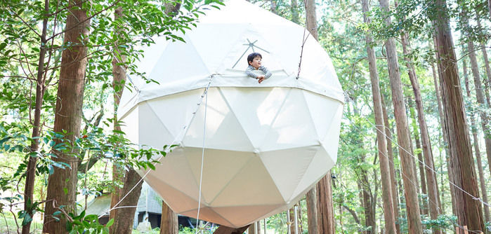 INN THE PARKの球体テント