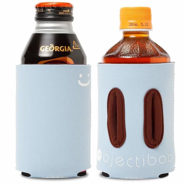 クージーに包まれた缶ボトル