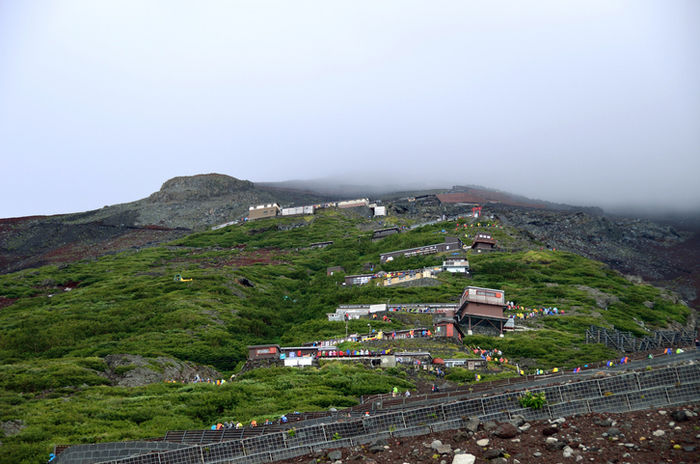 富士山の登山コースの写真