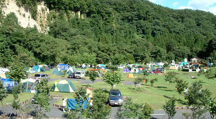 湯島オートキャンプ場の様子