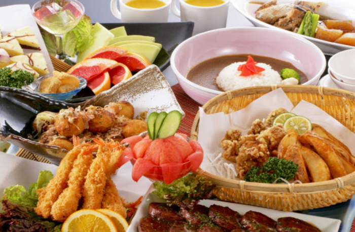 休暇村竹野海岸の昼食