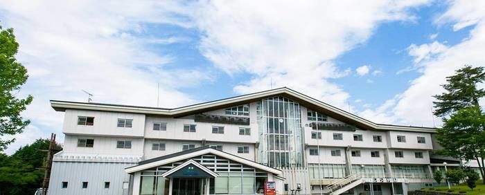 休暇村 蒜山高原のロッジ館の外観