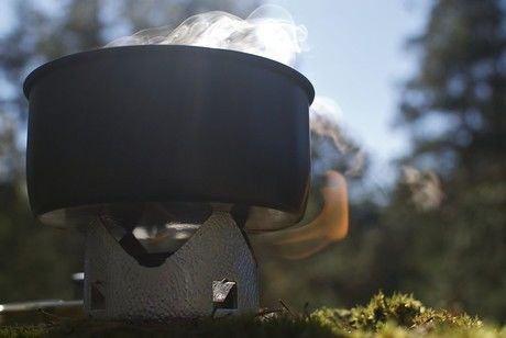 トランギアのアイテムでの調理の様子