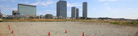多摩川緑地バーベキュー広場の様子