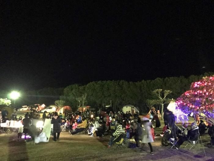 志摩オートキャンプ場でのクリスマスイベントの様子