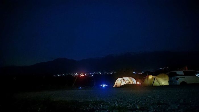 いなかの風の夜景