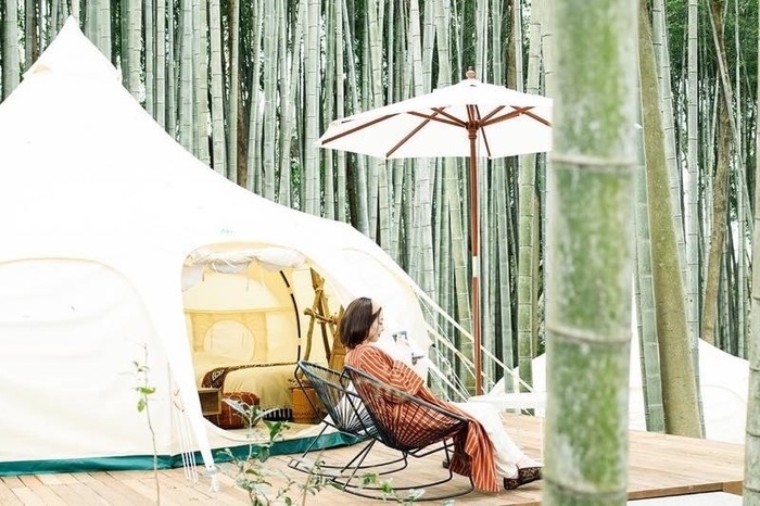 THE BAMBOO FORESTのロータスベルテント