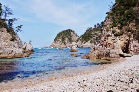 山陰ジオパークの海岸線
