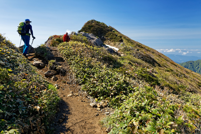 登山している人たち