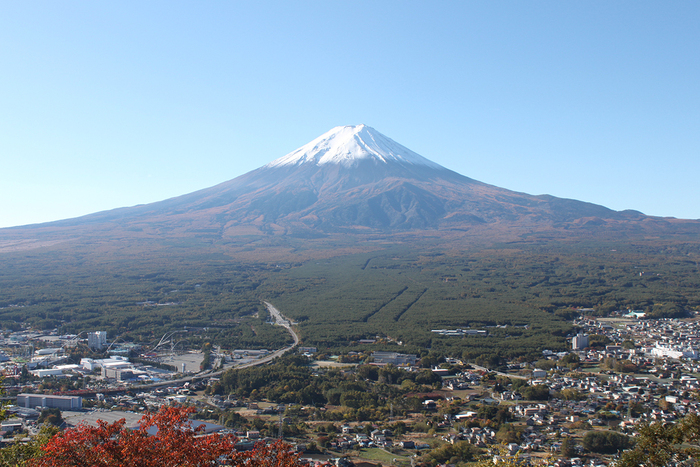 河口湖 富士山パノラマロープウェイ山頂からの景色