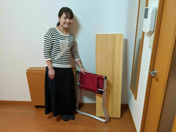 スノーピークのチェアとテーブル