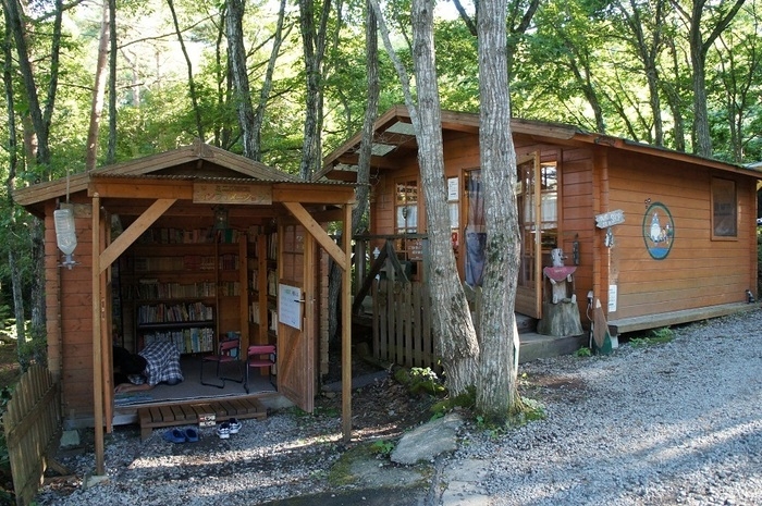 あぶくまキャンプランドの図書館