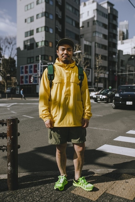 デサントトーキョーの男性スタッフ、スナップ写真