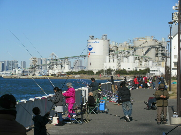 若洲海浜公園の釣りスポット