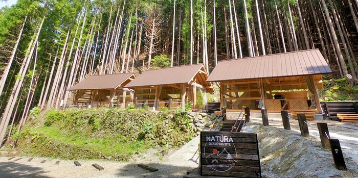 グランピングサイト「NARURA」の様子