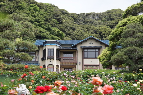 鎌倉文学館の庭園