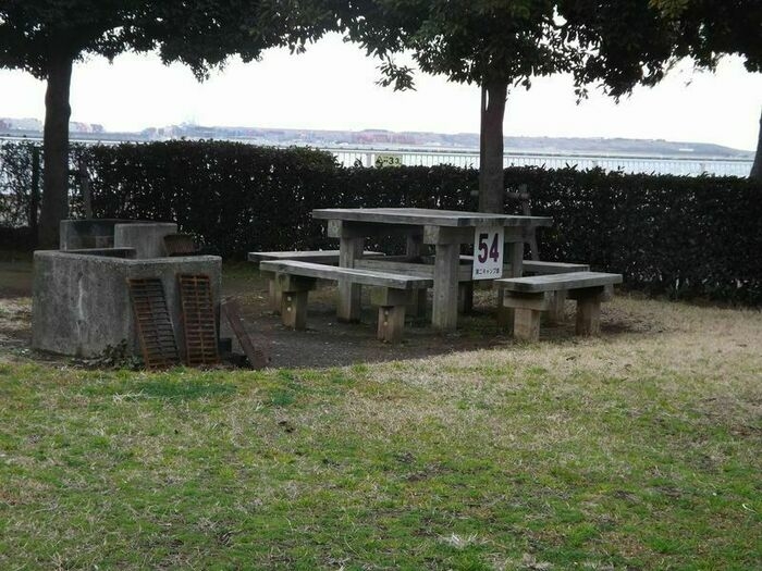 城南島海浜公園のキャンプ場