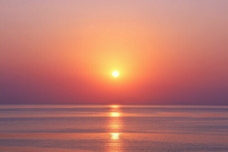 海に沈む夕日