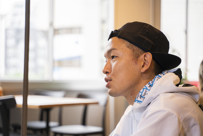金子さんの横顔