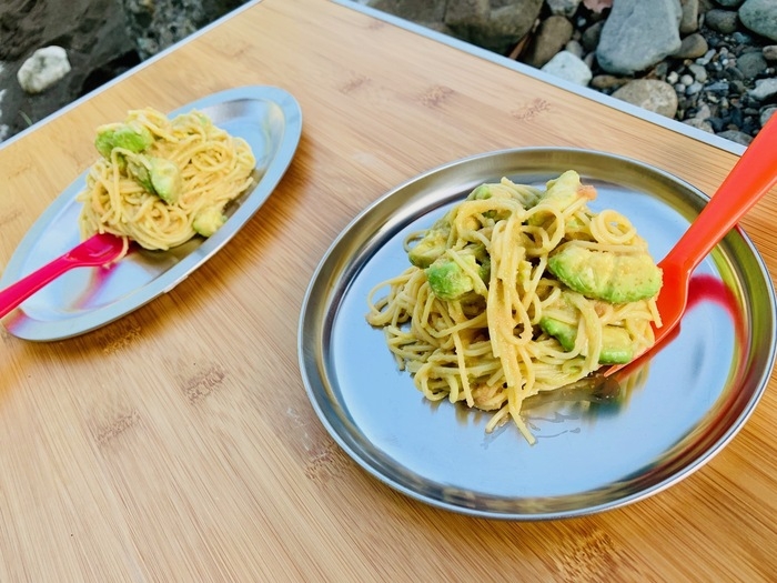 アボカドたらこのワンポットパスタ