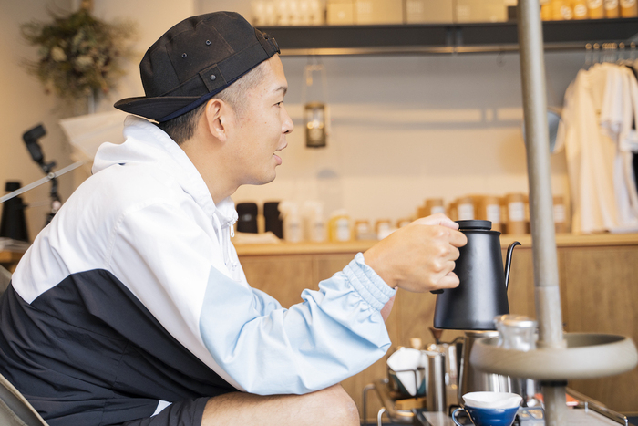 コーヒーを語る金子さん