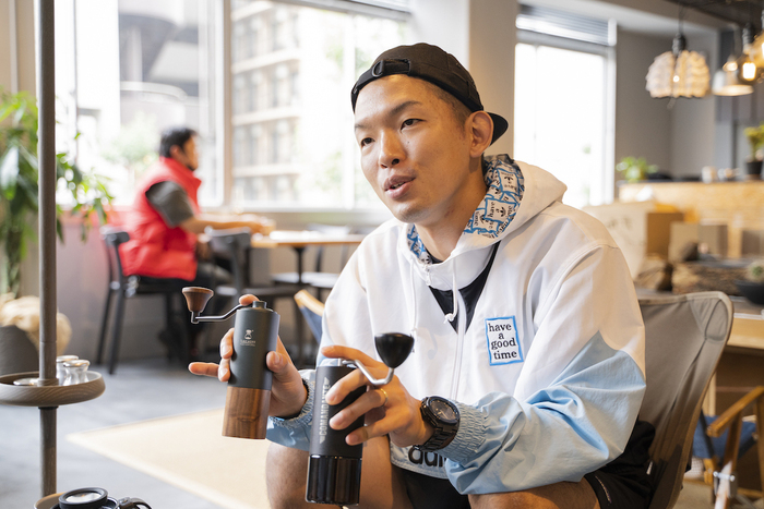 コーヒーを語る金子さん