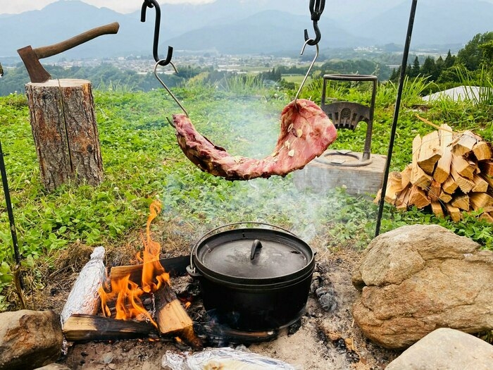 直火料理