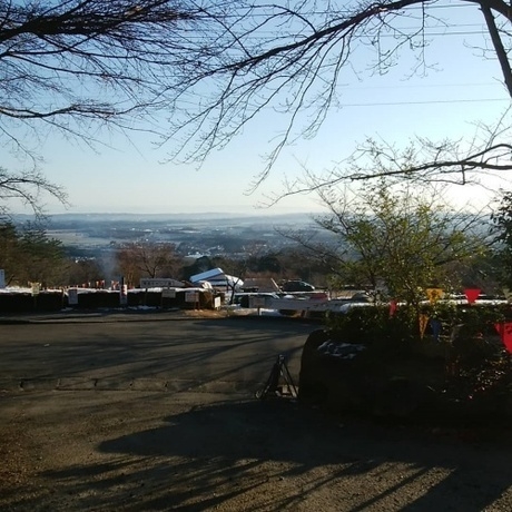キャンプ場景色