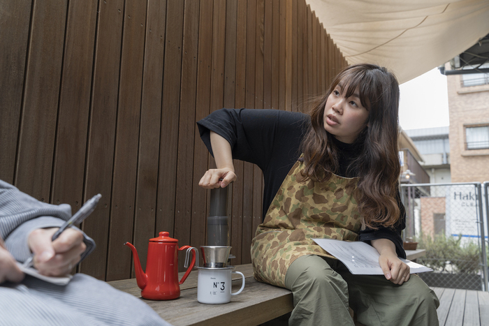 NORDISK CAMP SUPPLY STOREのカフェスペース