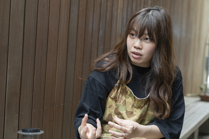 NORDISK CAMP SUPPLY STOREの店長・関 詩緒里さん。