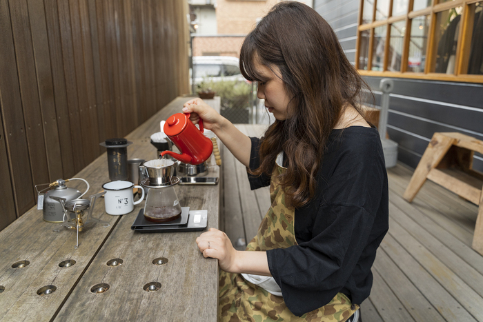 NORDISK CAMP SUPPLY STOREのカフェスペース