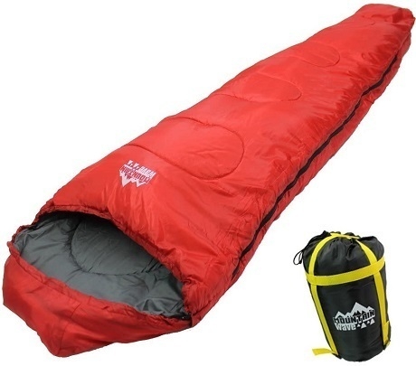 寝袋 高級 シュラフ -15℃ マミー型 登山 冬用 アウトドア 車中泊 防災用 災害時 保温性UP 軽量 丸洗い (赤)