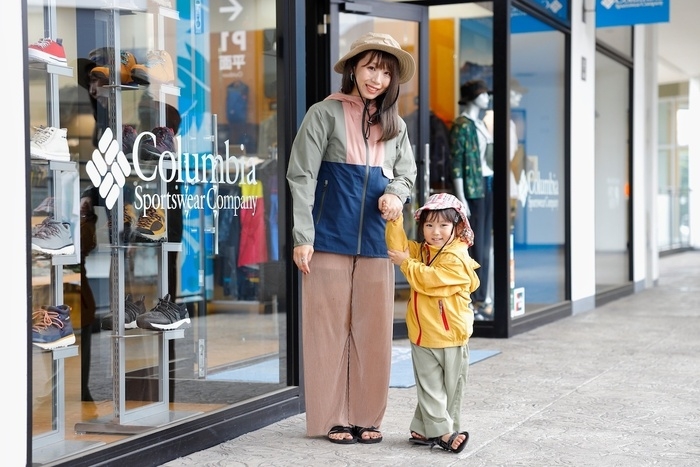 コロンビアで親子コーデ