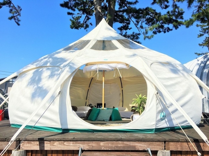 Lakeside Glamping in Makinoのテント