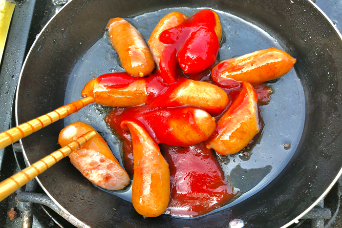 カレーブルスト調理②