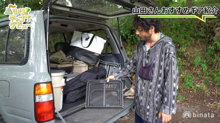 ギア紹介をする山田さん