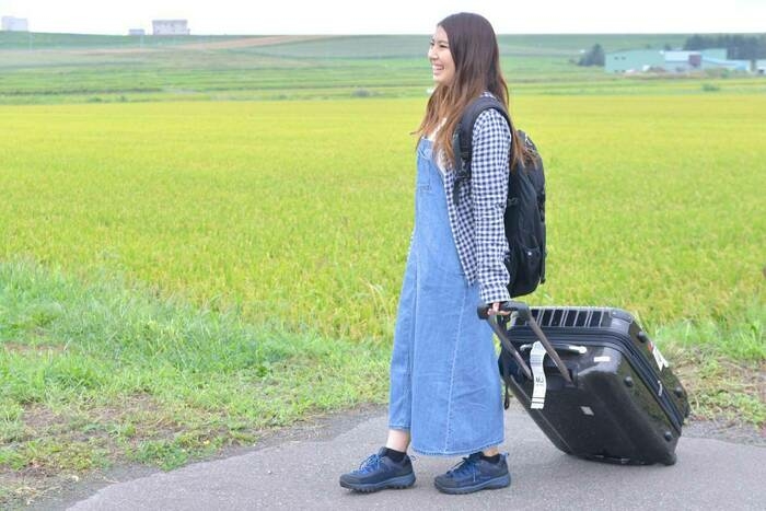旭川空港に着いた佐々木