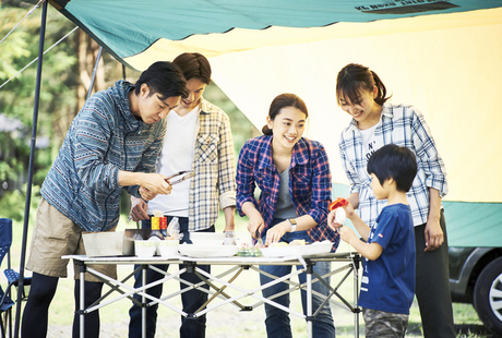 家族でBBQ