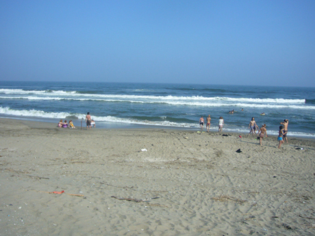 海と砂浜