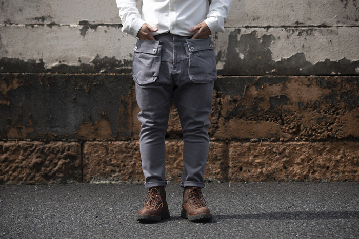 G55Sarouel Flap Denim Pants